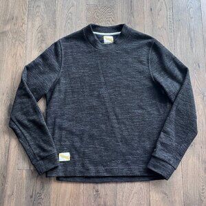 Tracksmith Rapid Transit Merino Fleece Size M Black Womens Run Athletic Pullover